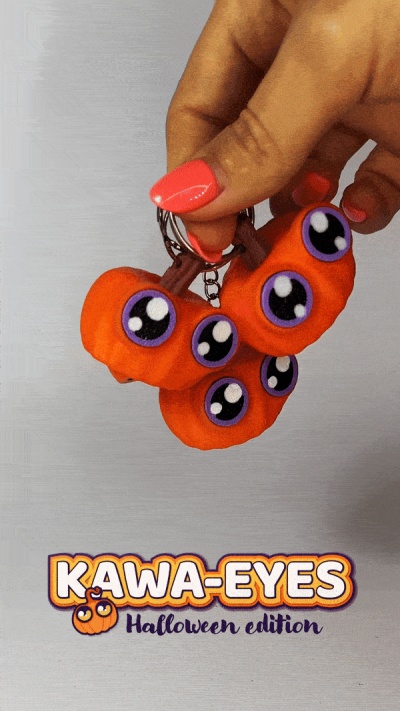 Kawa-Eyes Pumpkin 🎃 Fidget Spinner! Halloween Spooky Game Toy